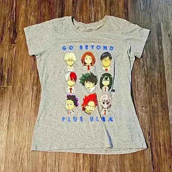 Womens Funimation My Hero Academia Grey T Shirt XL - Picture 1 of 4